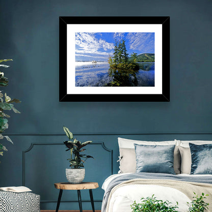 Misty Maine Lake Wall Art