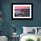 Budapest Chain Bridge at Twilight Wall Art
