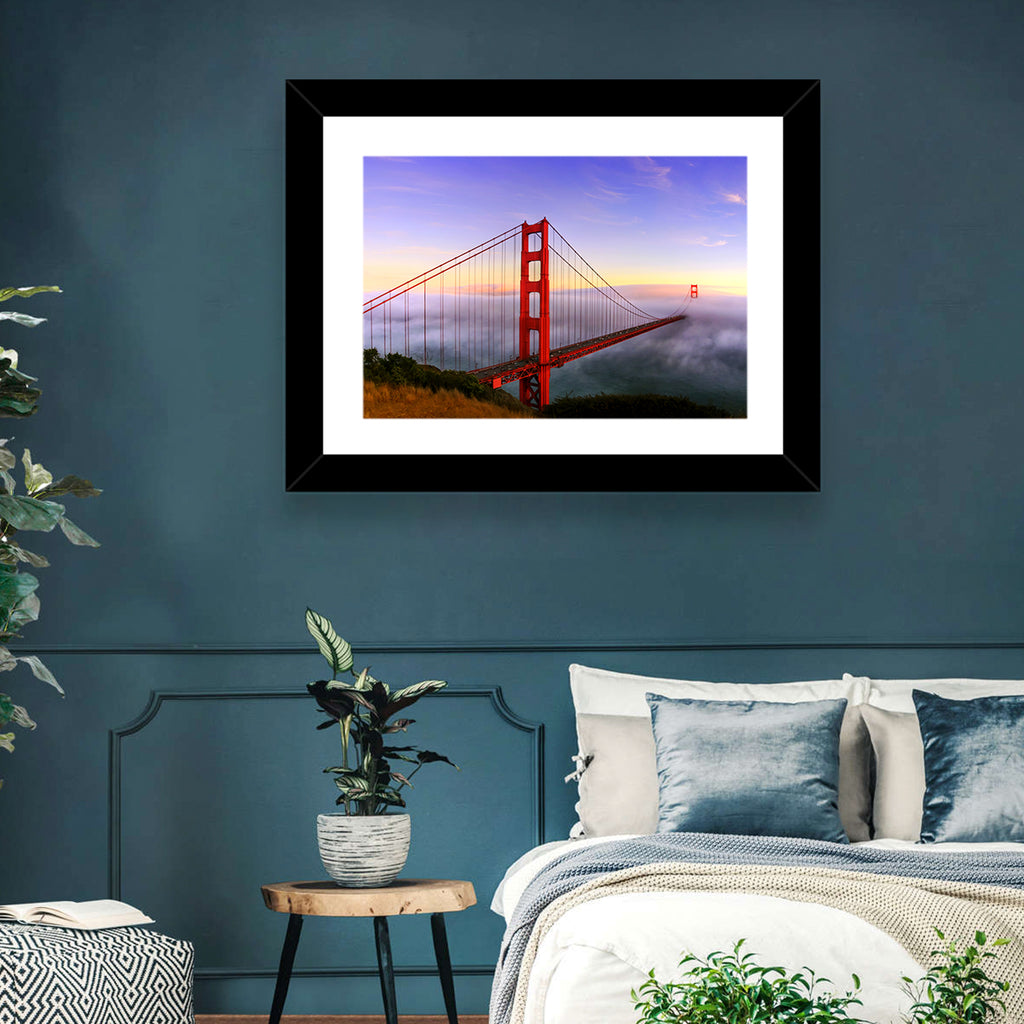Foggy Golden Gate Bridge Wall Art