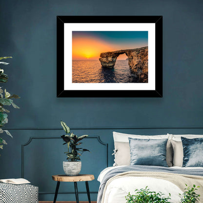Azure Window Sunset, Dwejra Wall Art