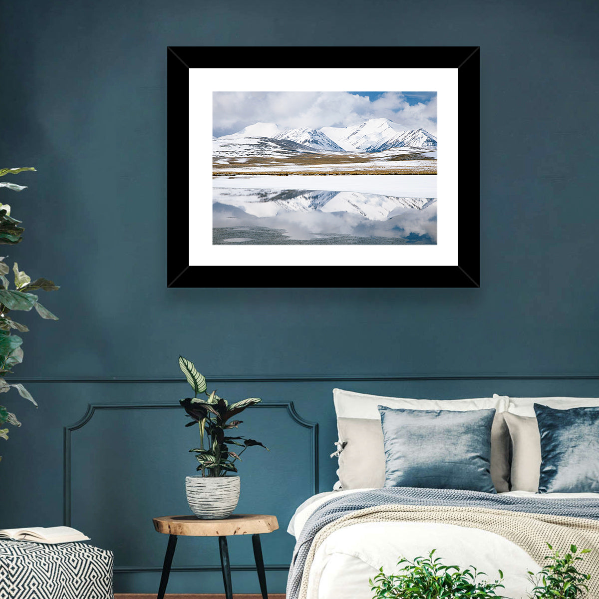 Barskoon Valley Reflection Wall Art in a room, landscape