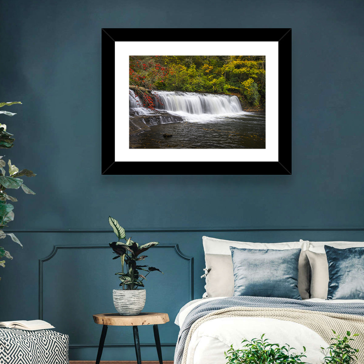Dupont State Forest Autumn Waterfall Stream Wall Art
