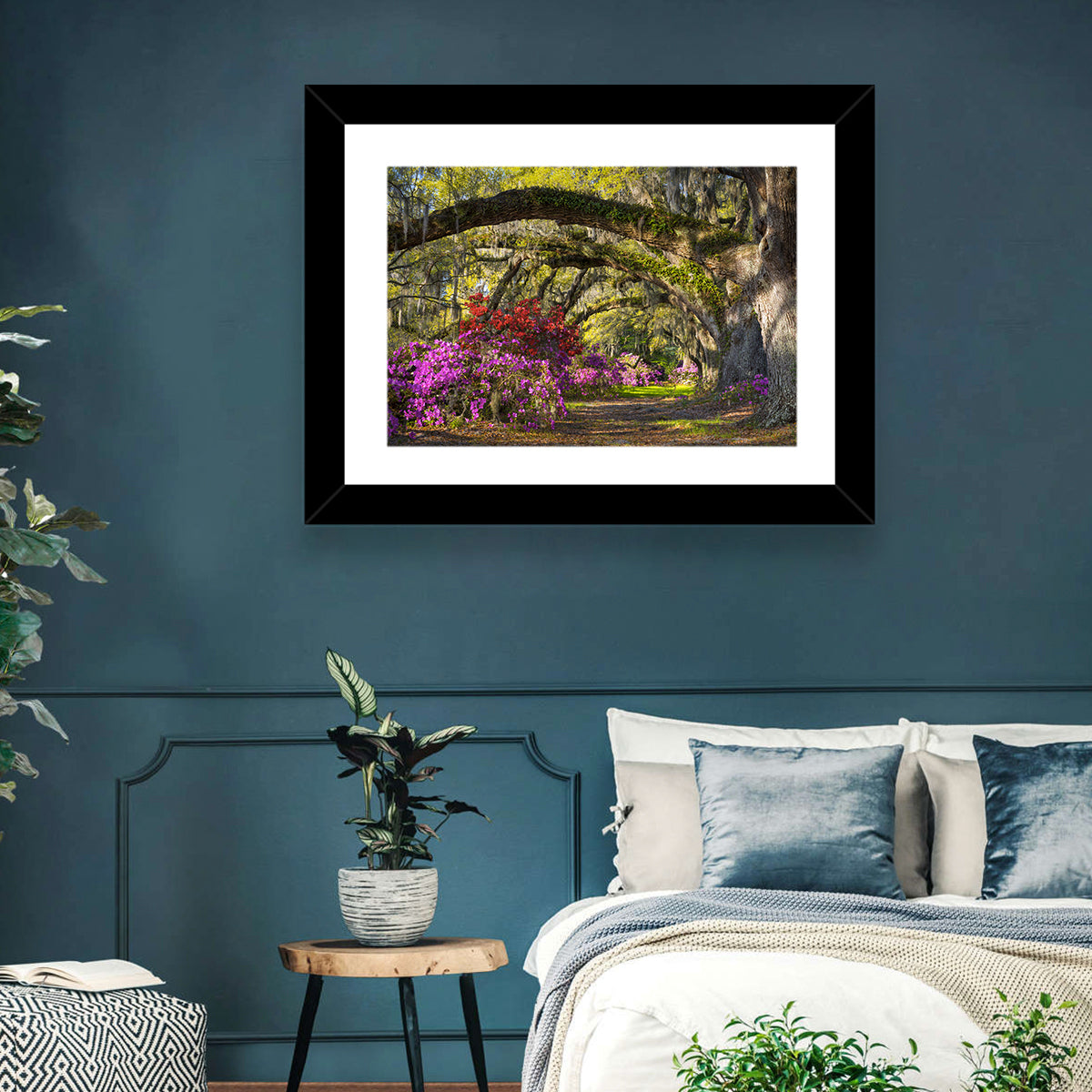Azalea Garden Path Wall Art in a room, landscape