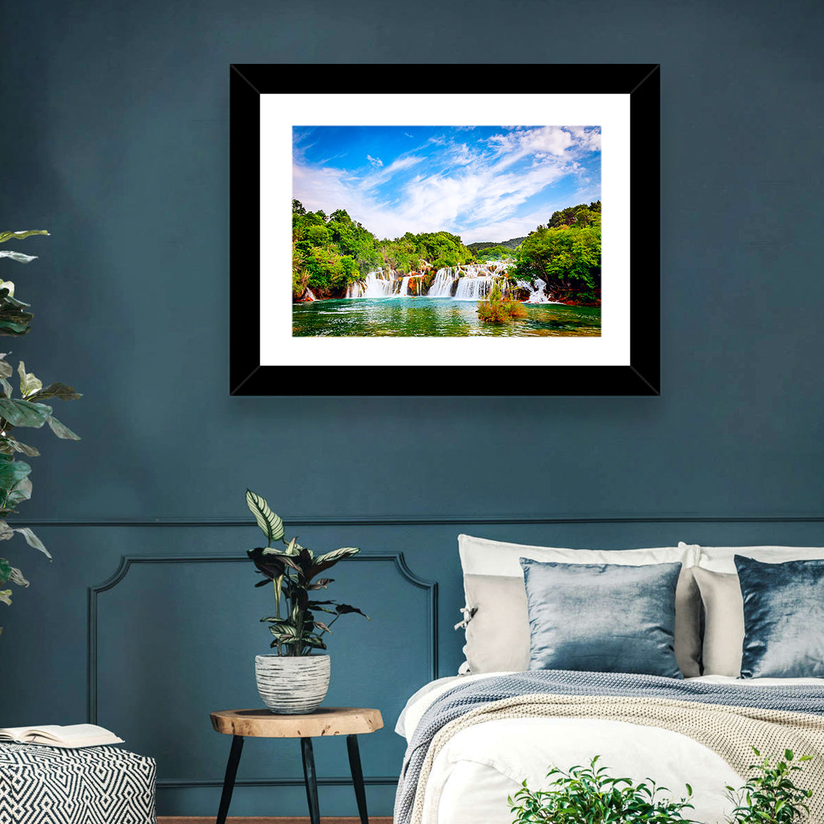 Skradinski Buk Waterfall, Krka Wall Art in a room, landscape