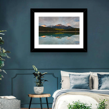 Patricia Lake Golden Hour Reflection Wall Art