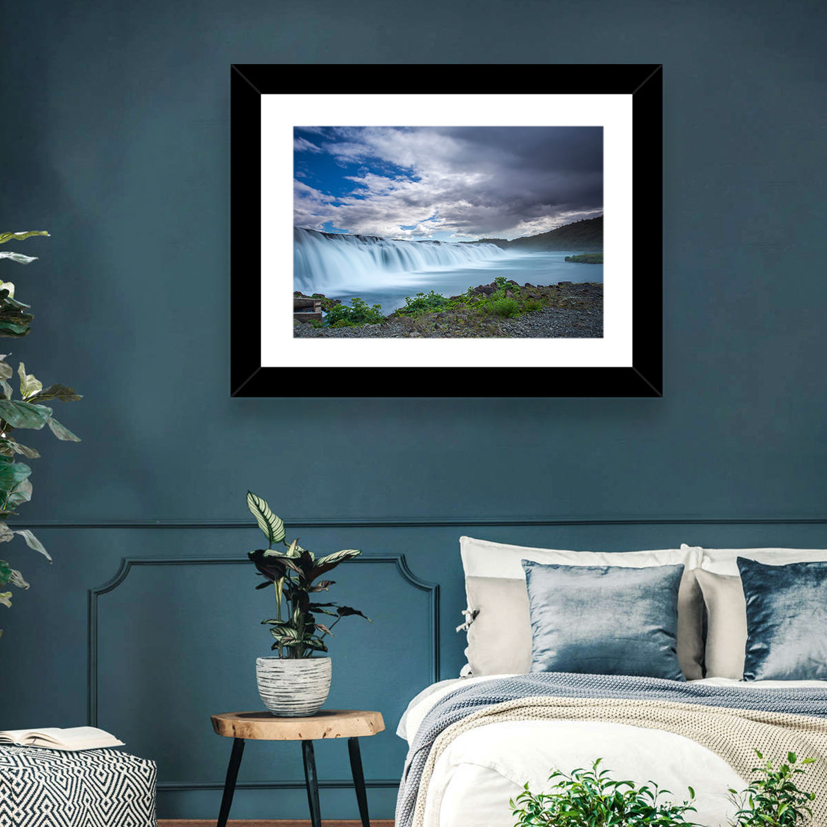Faxi Waterfall, Iceland Wall Art in a room, landscape