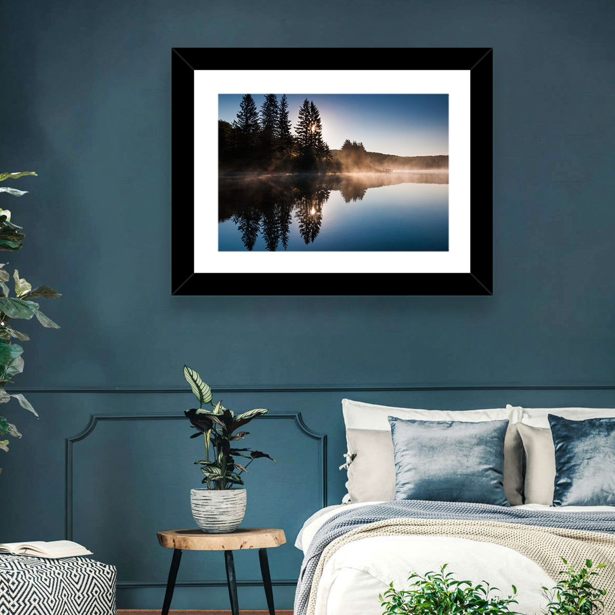 Spruce Knob Lake Morning Mist Wall Art