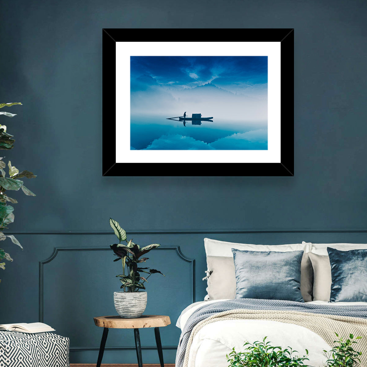 Dongjiang Lake Morning Wall Art in a room, landscape