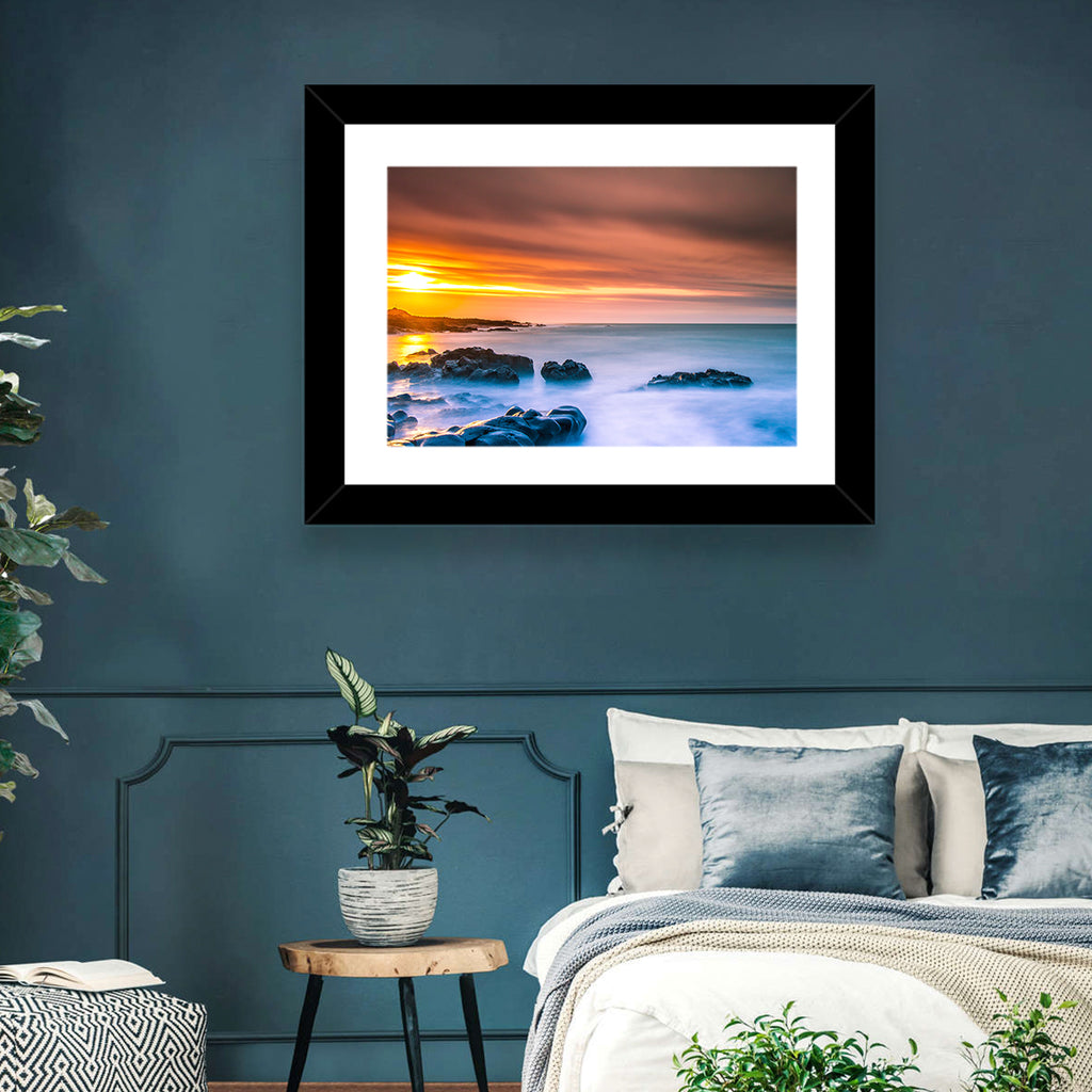 Reykjanes Golden Hour Beach Wall Art