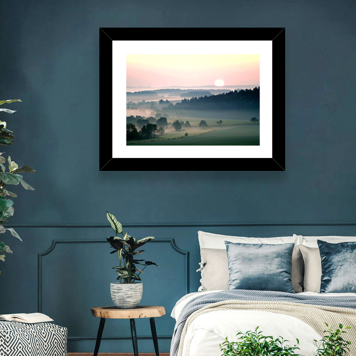 Czech Morning Fog Landscape Wall Art