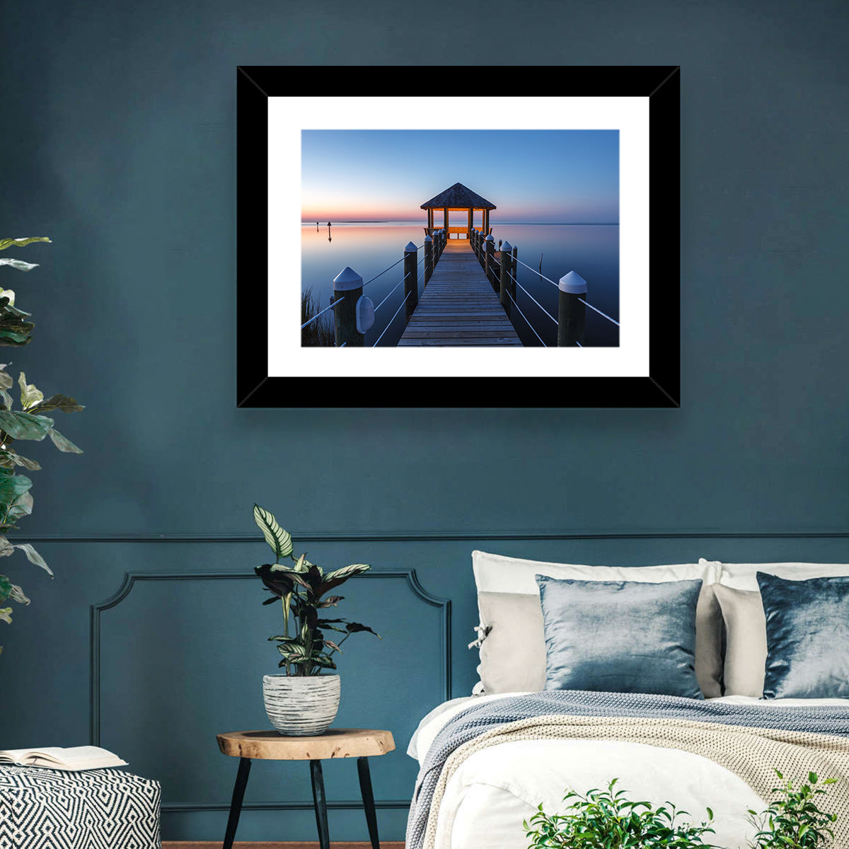 Pamlico Sound Twilight Gazebo Wall Art