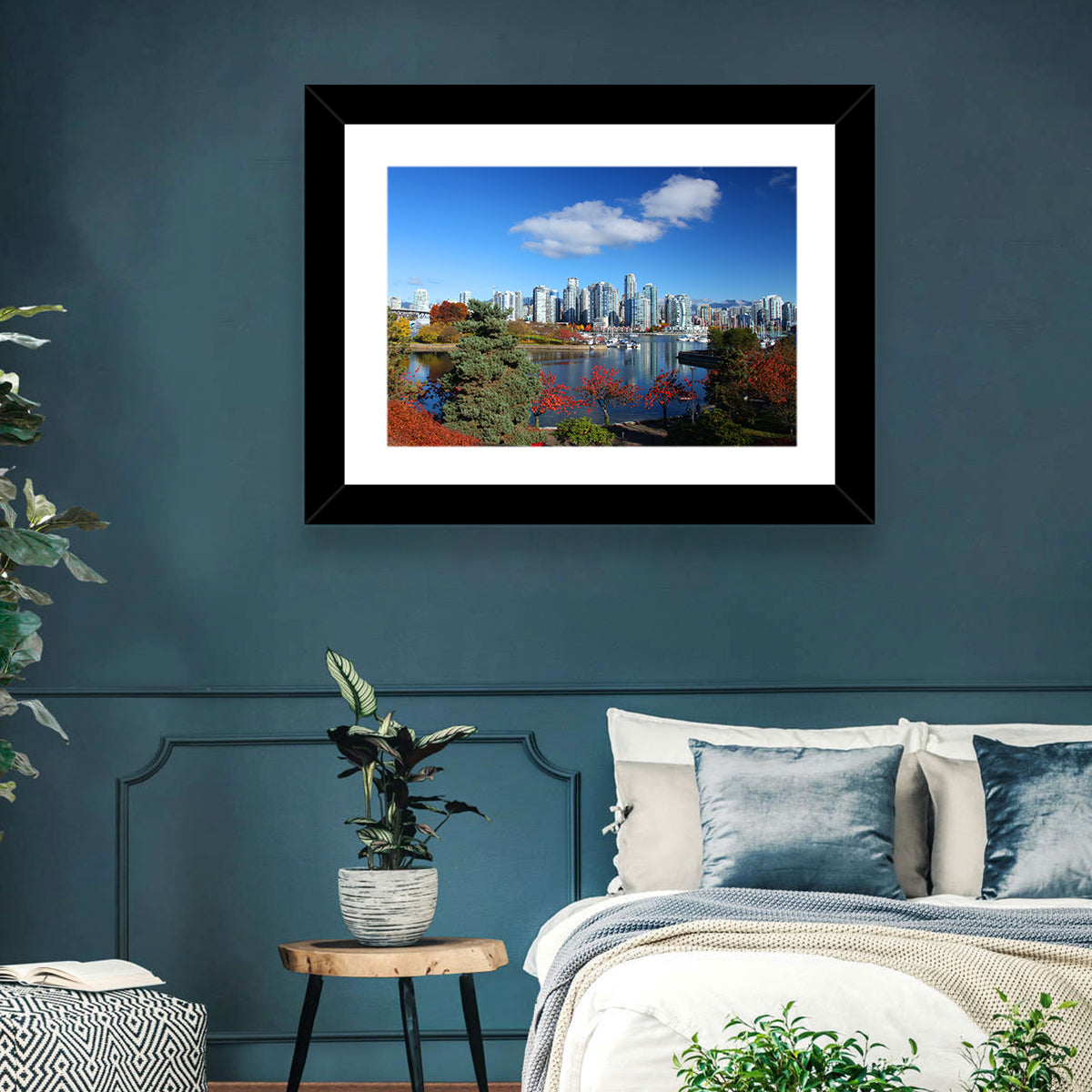Vancouver Autumn Skyline Wall Art