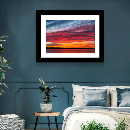 Lake Ijssel Dusk Reflection Wall Art