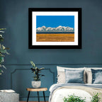 Snow-capped Peaks Over Lake Titicaca Wall Art