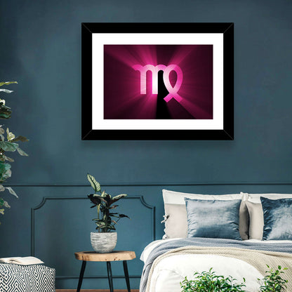 Radiant Virgo Symbol Wall Art