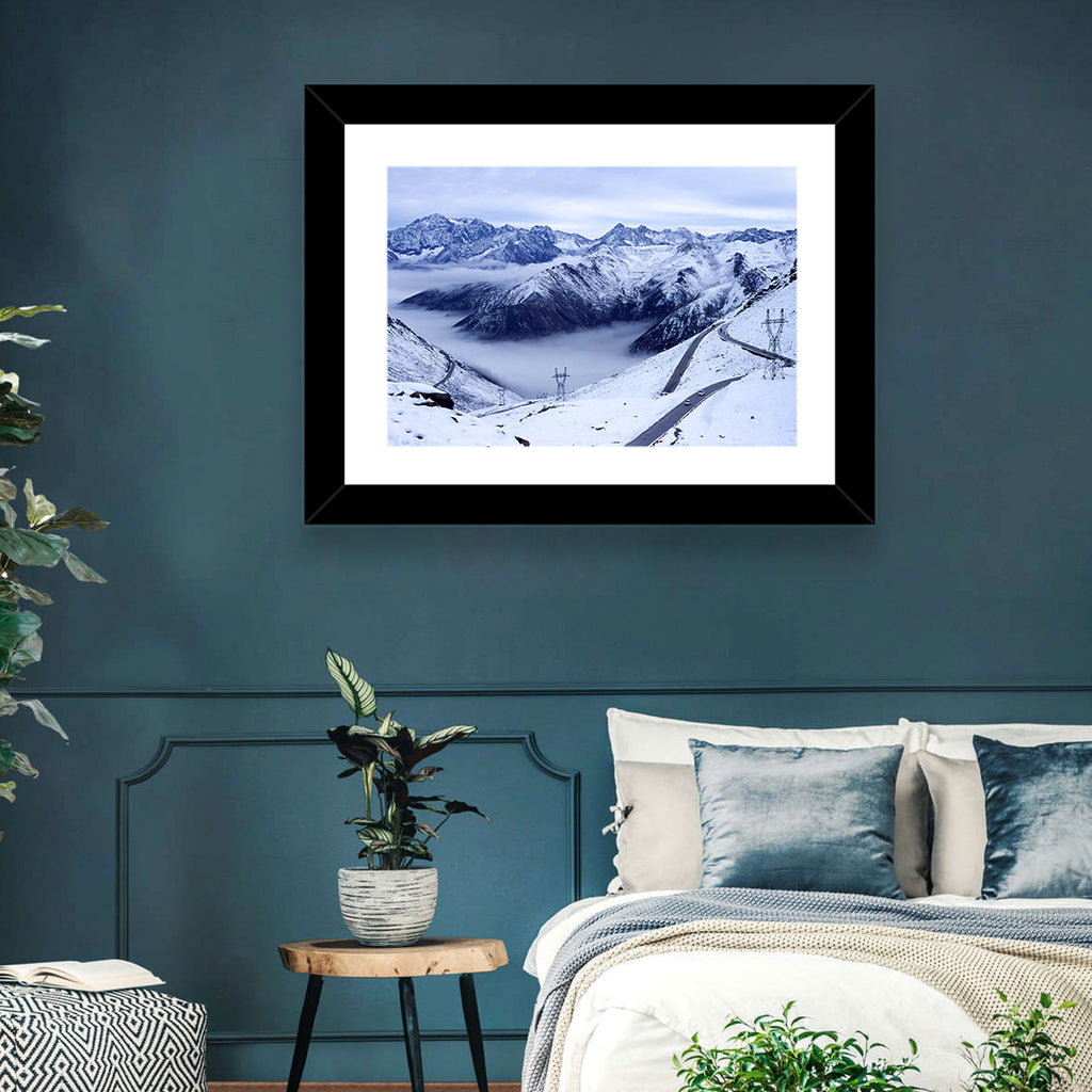 Sichuan Snowy Mountain Pass Wall Art