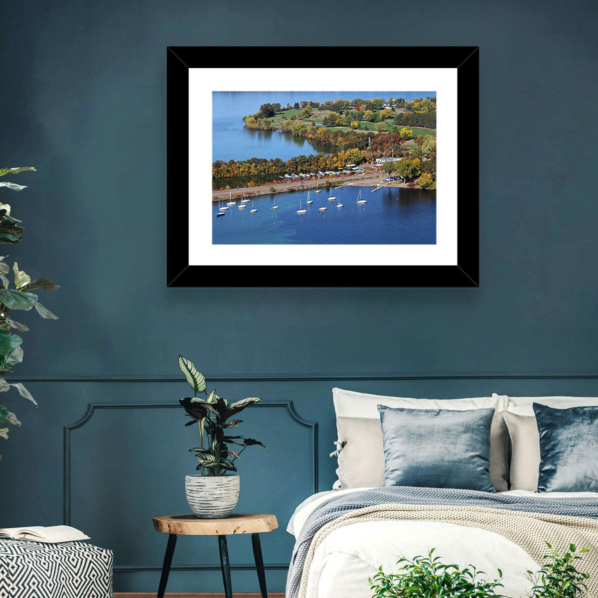 Lake Wissota Aerial Wall Art