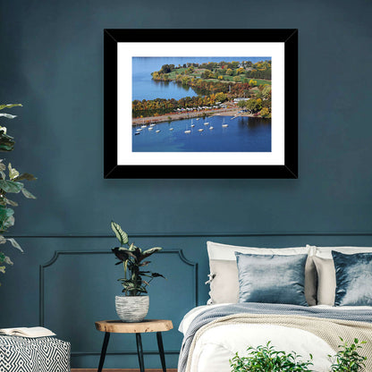 Lake Wissota Aerial Wall Art