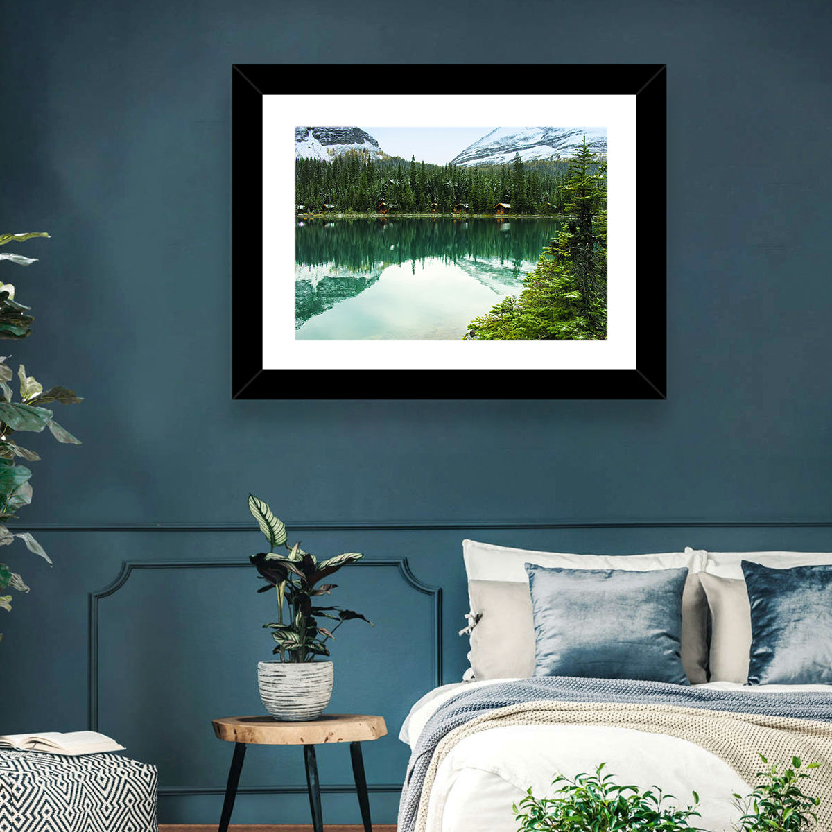 Lake O Hara Morning Wall Art in a room, landscape