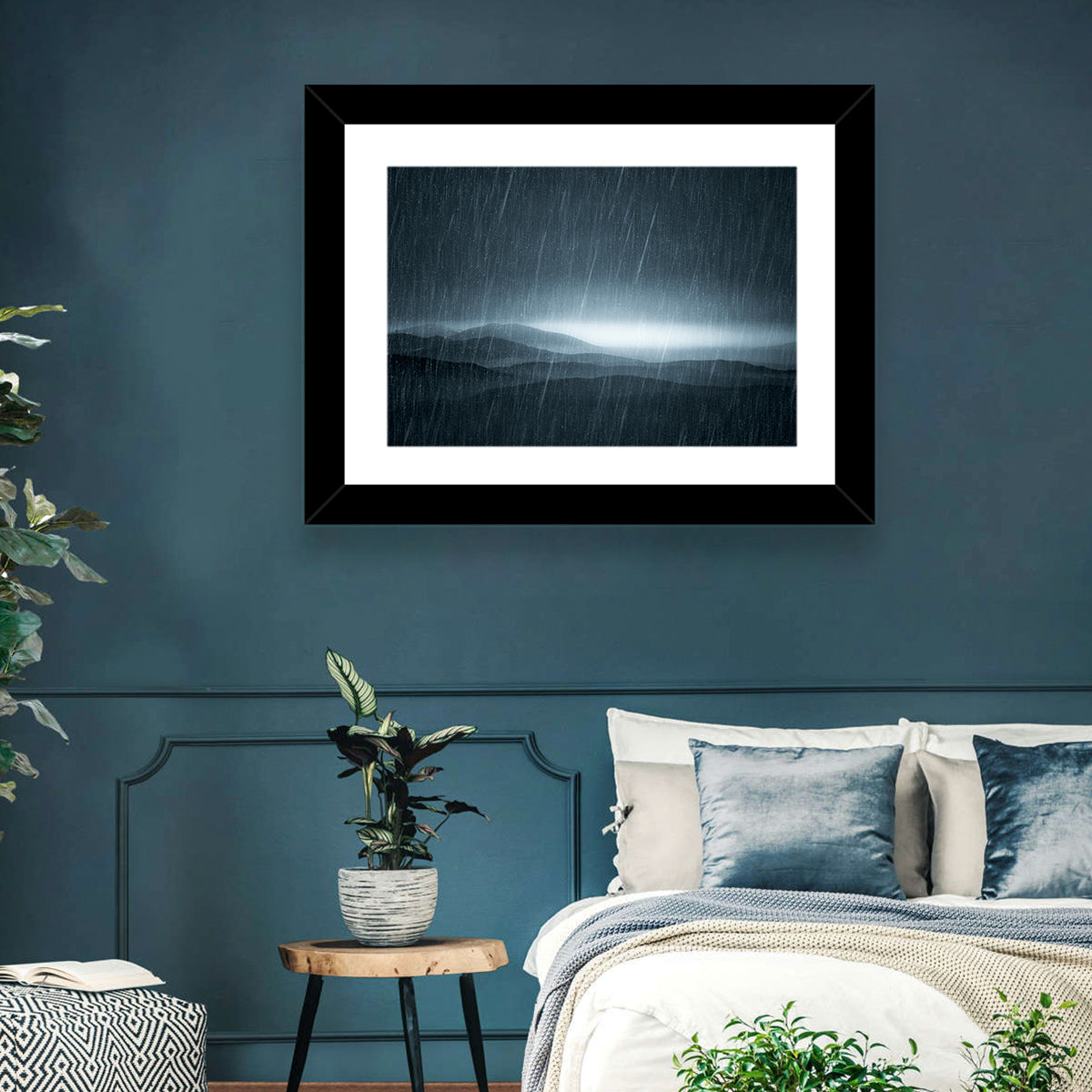 Rain Storm Over Mountains Wall Art