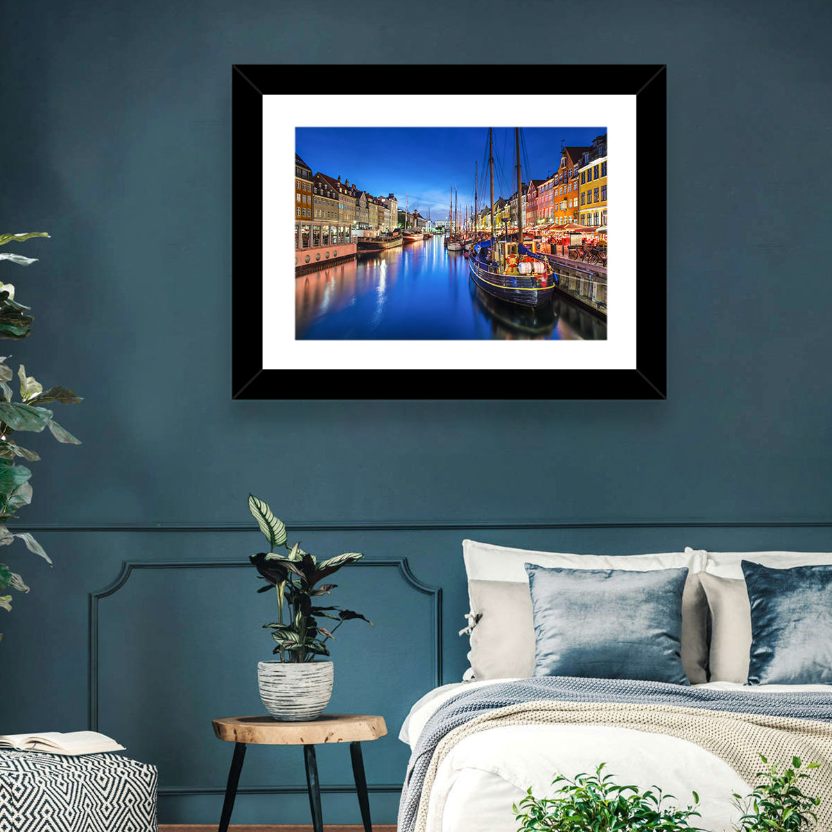 Nyhavn Canal at Dusk Wall Art