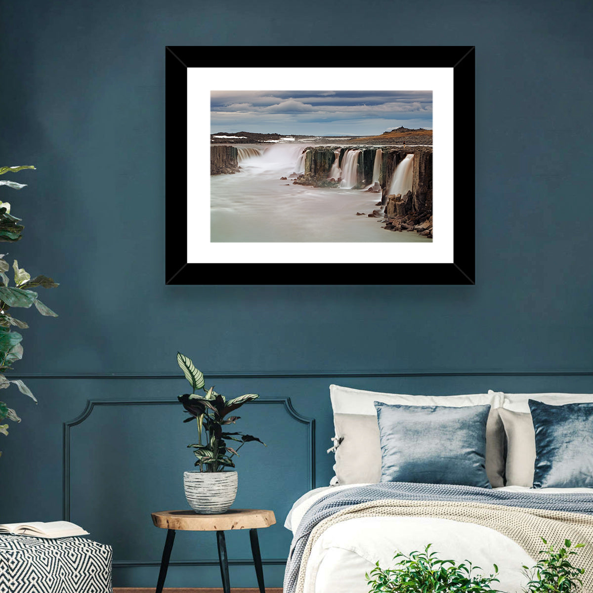 Selfoss Waterfall, Iceland Wall Art in a room, landscape