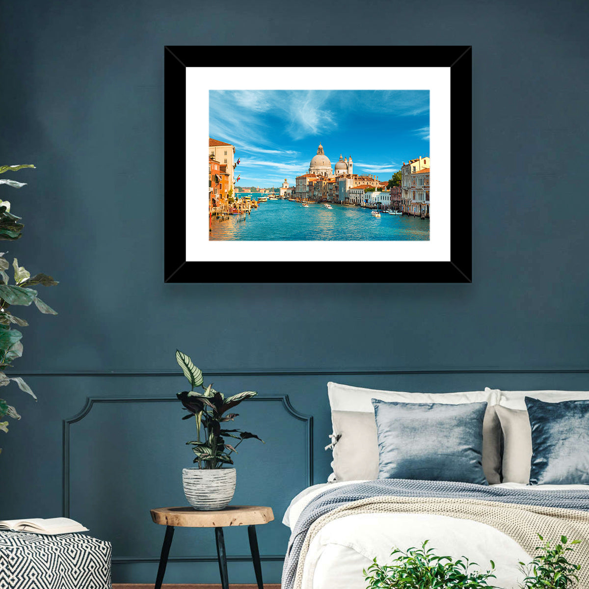 Venice Grand Canal and Santa Maria Della Salute Wall Art in a room, landscape