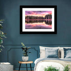 Sunrise Reflection at Forest Lake Wall Art