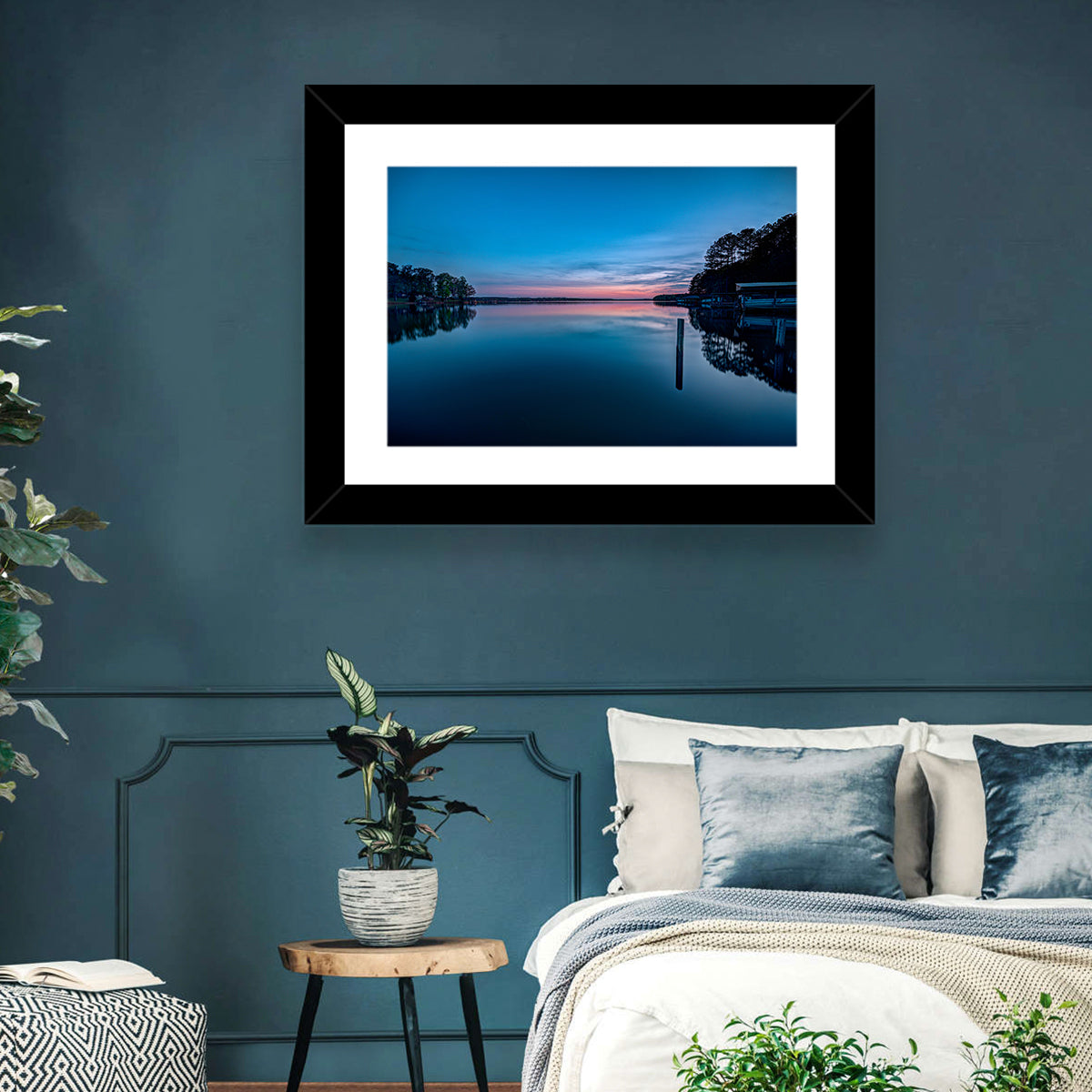 Lake Gaston Twilight Reflection Wall Art