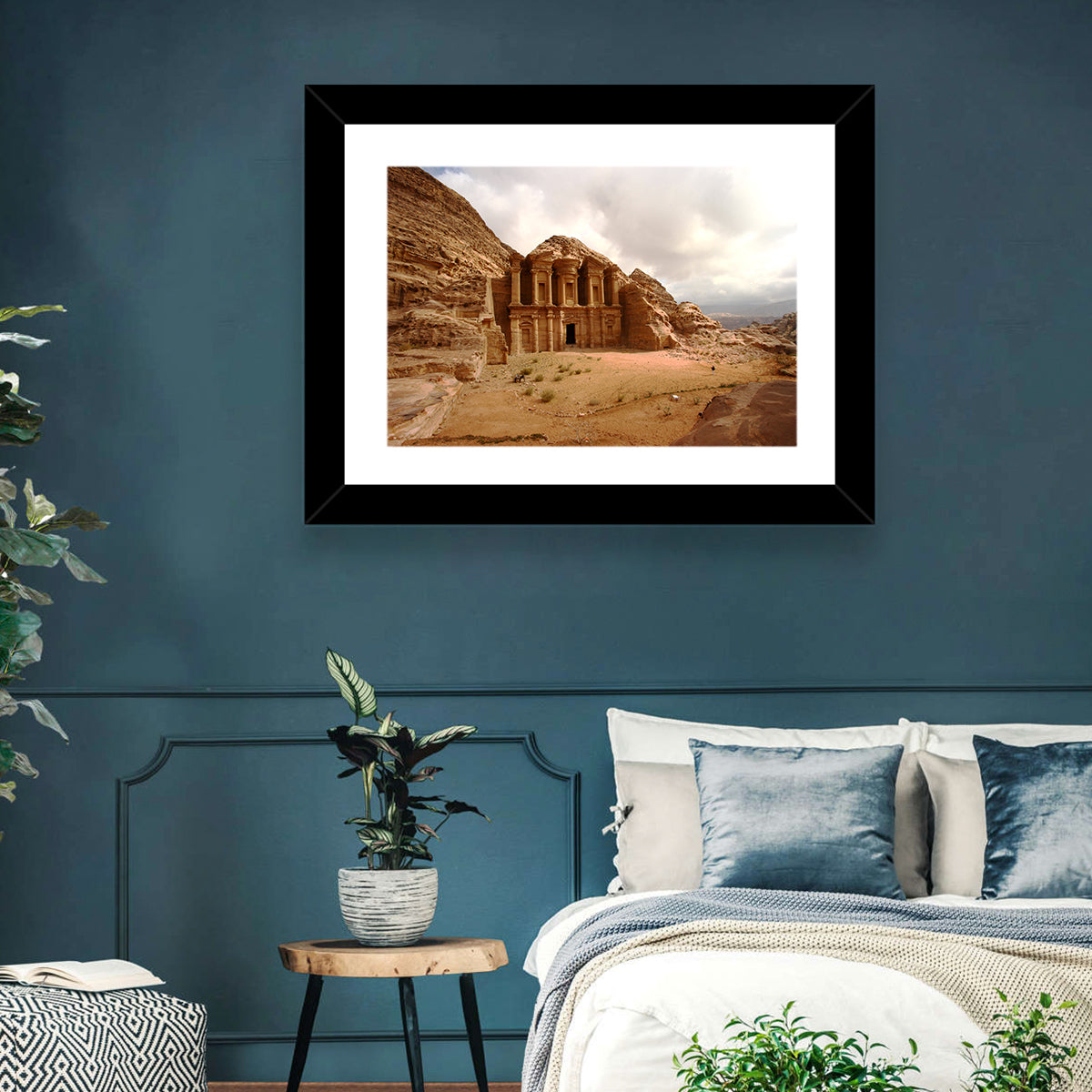 The Monastery of Petra, Jordan Wall Art in a room, landscape