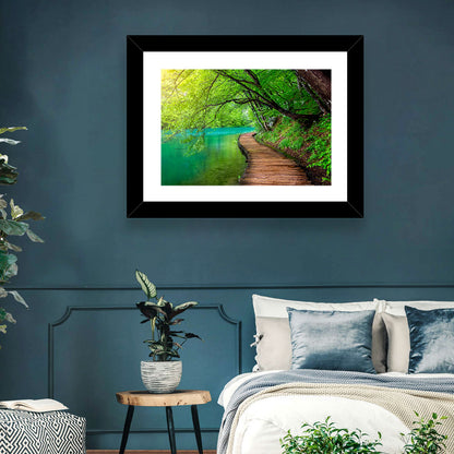Plitvice Lakes Boardwalk Wall Art