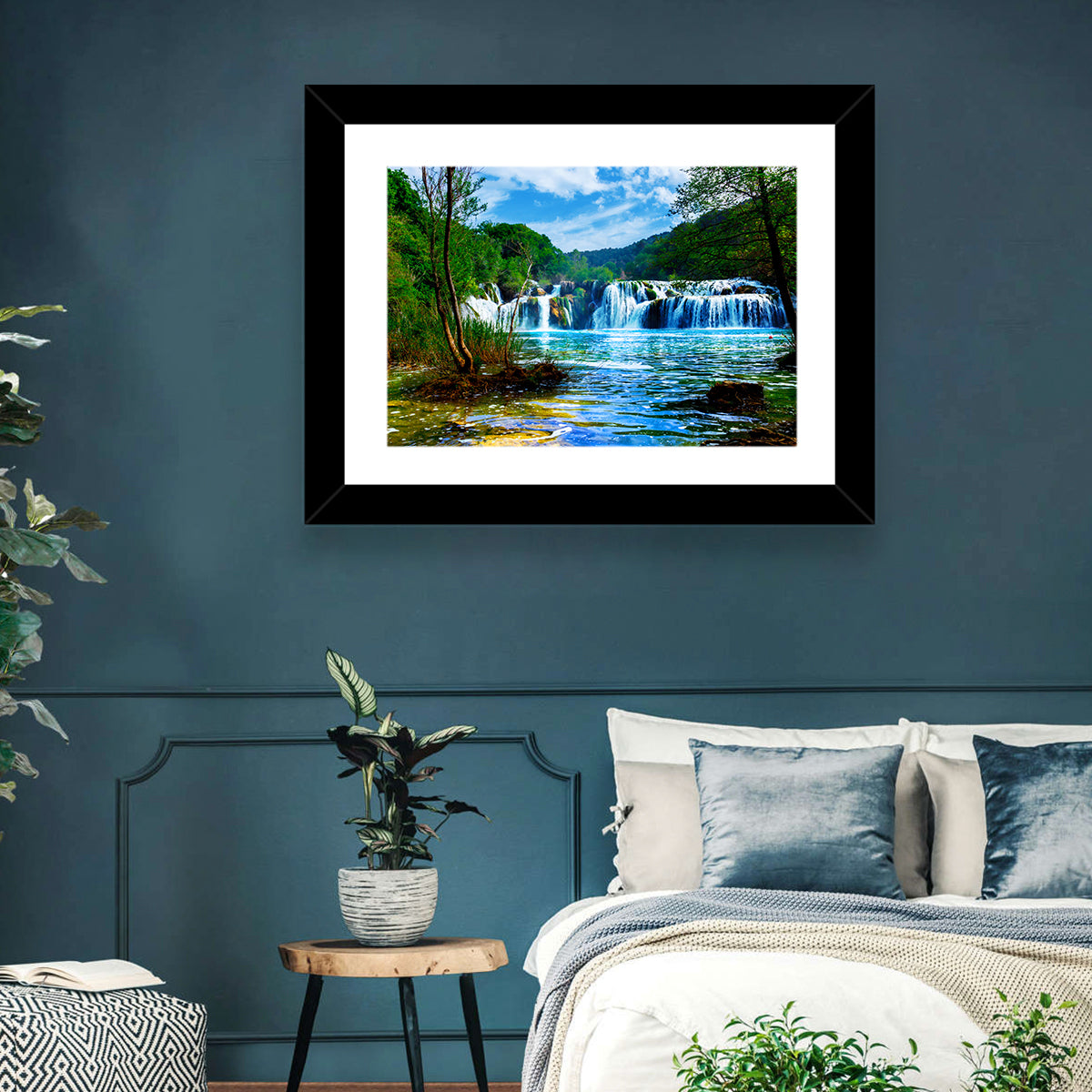 Skradinski Buk Waterfall, Krka Wall Art in a room, landscape