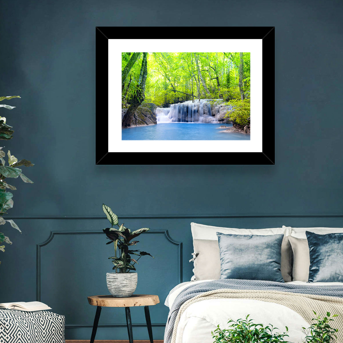 Erawan Falls, Kanchanaburi Wall Art in a room, landscape