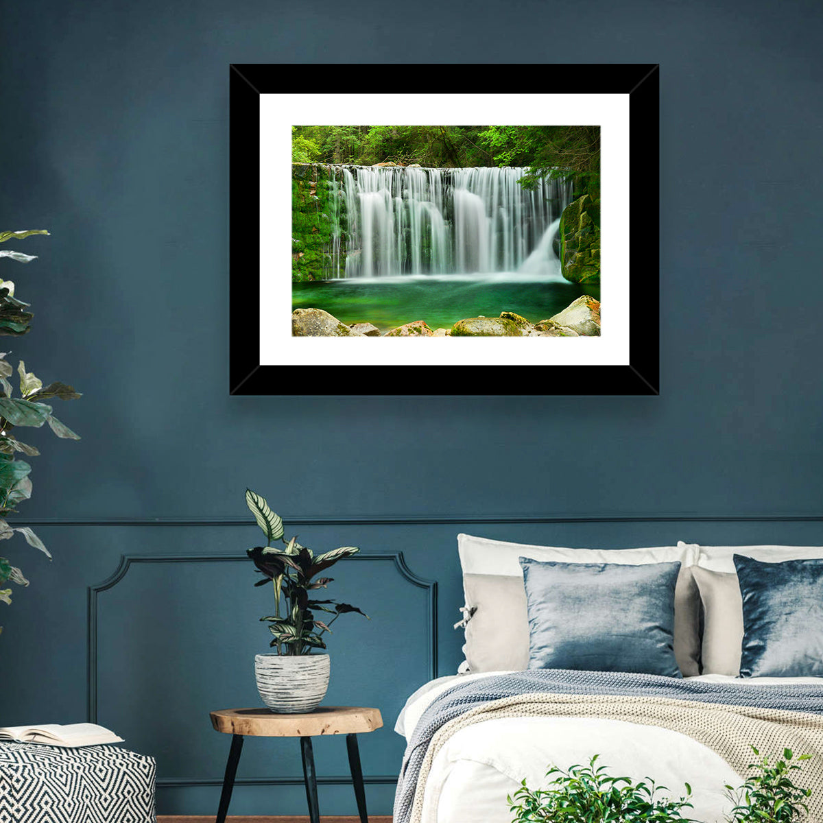 Emerald Lake Waterfall Wall Art