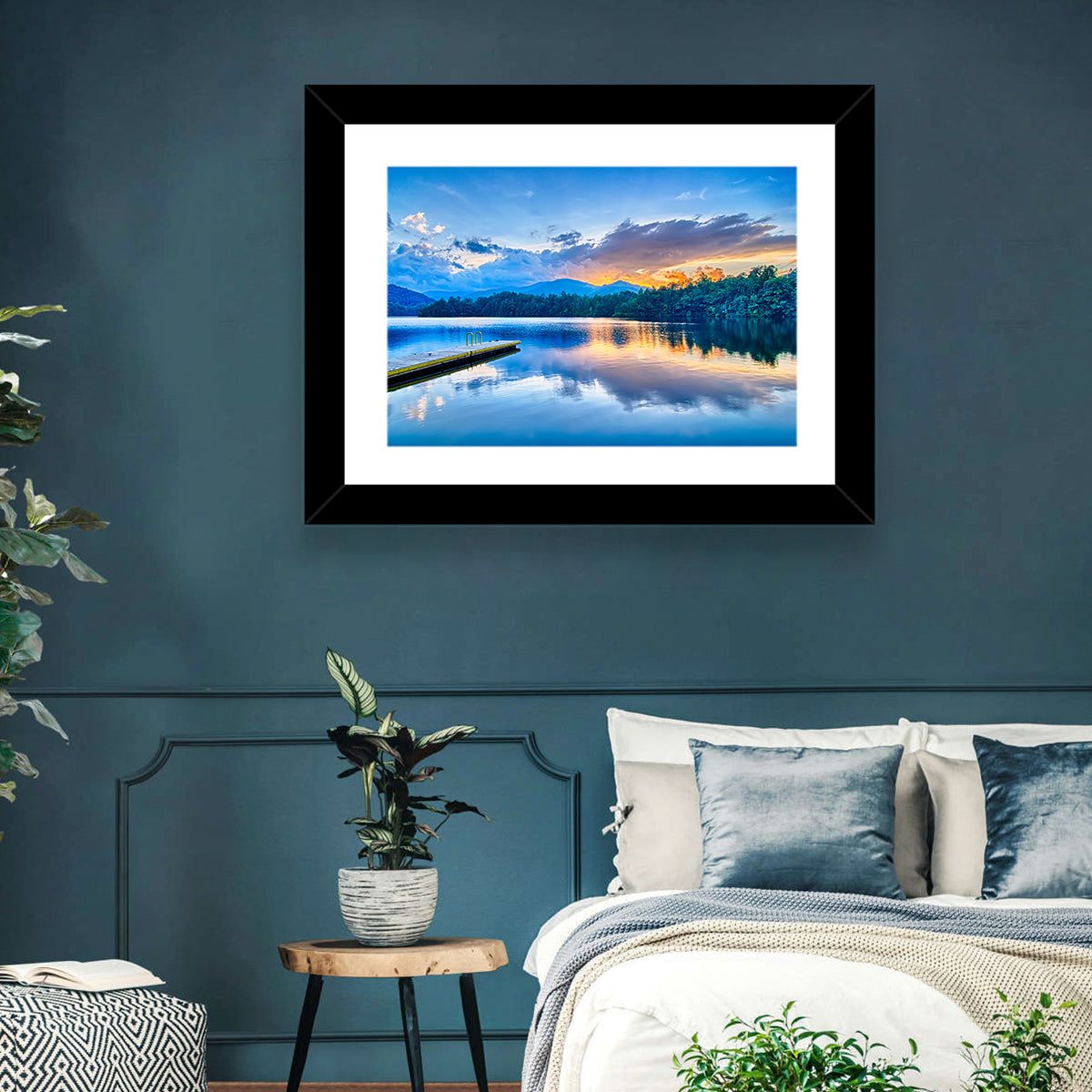 Santeetlah Lake at Golden Hour Wall Art