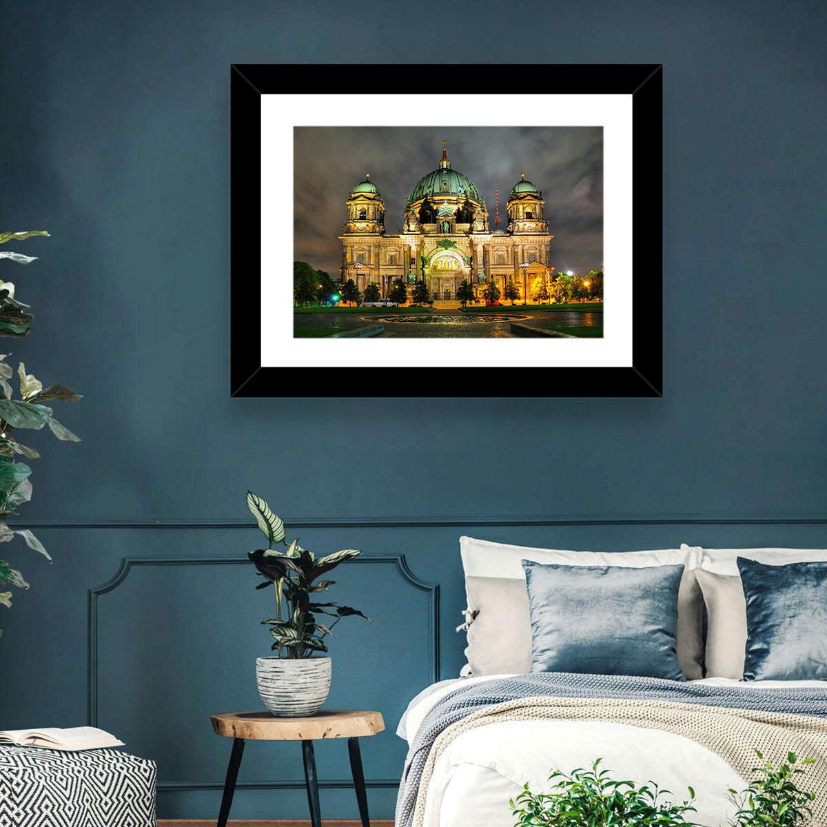 Berlin Cathedral Night View Wall Art