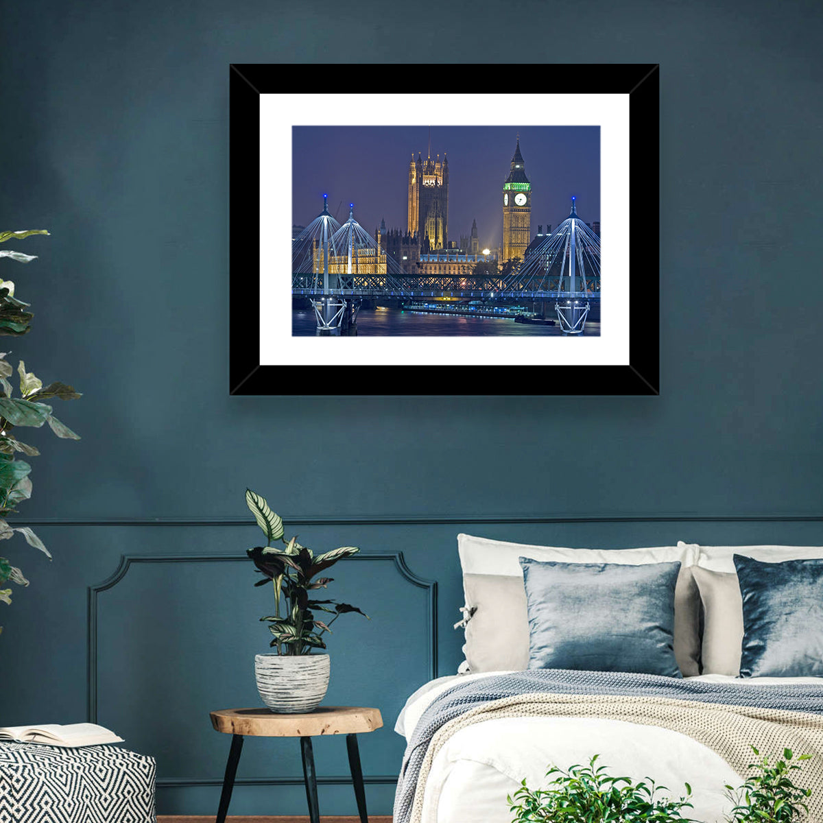 Big Ben Night Skyline Wall Art