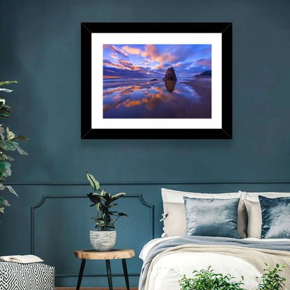 Oregon Coast Sea Stack Sunset Wall Art