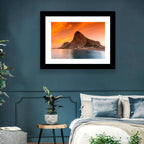 Rock of Gibraltar at Sunset Wall Art