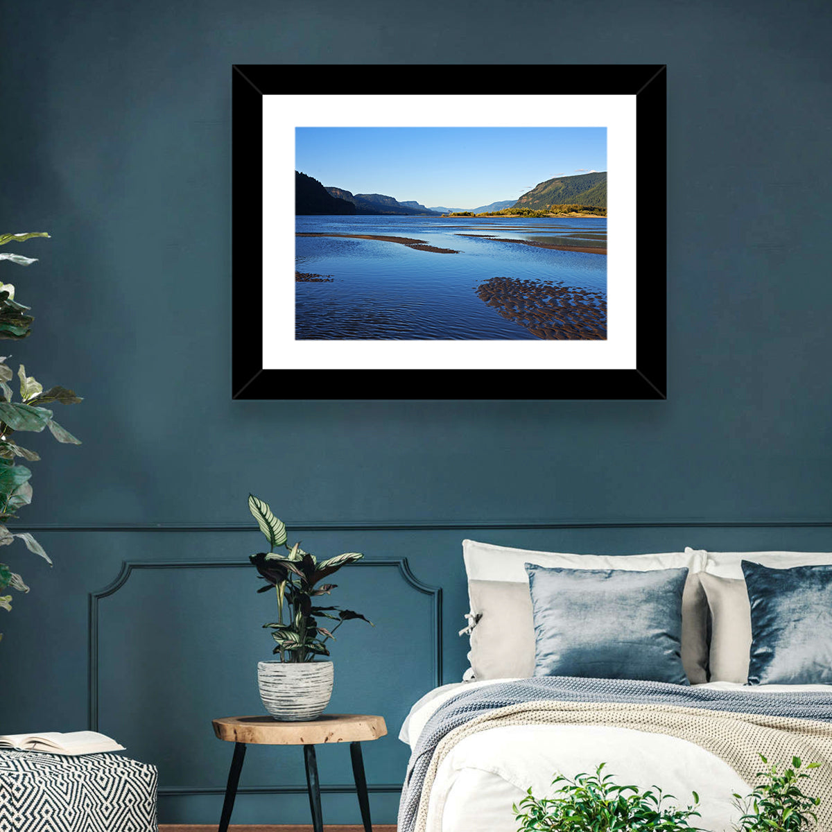 River Gorge Landscape Wall Art in a room, landscape