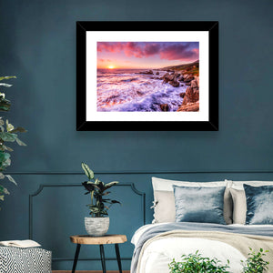 California Coast Sunset Wall Art