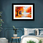 Autumn Forest Pathway Wall Art