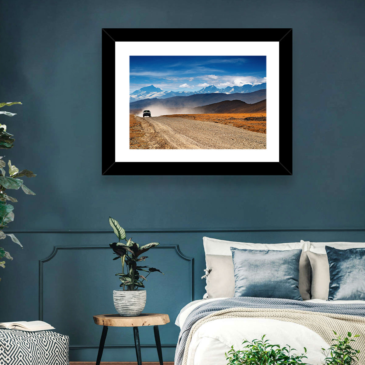 Road to Everest, Tibetan Highlands Wall Art in a room, landscape