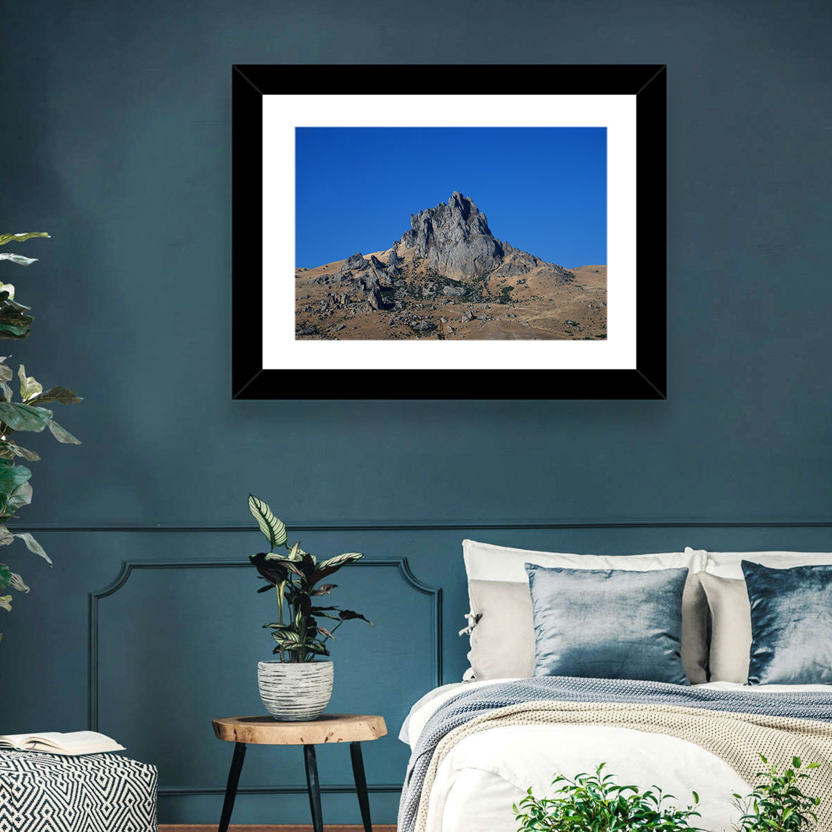 Besh Barmag Mountain Peak Wall Art in a room, landscape