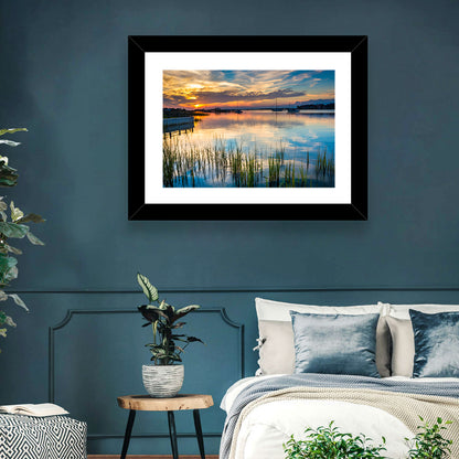 Folly River Sunset Reflection Wall Art