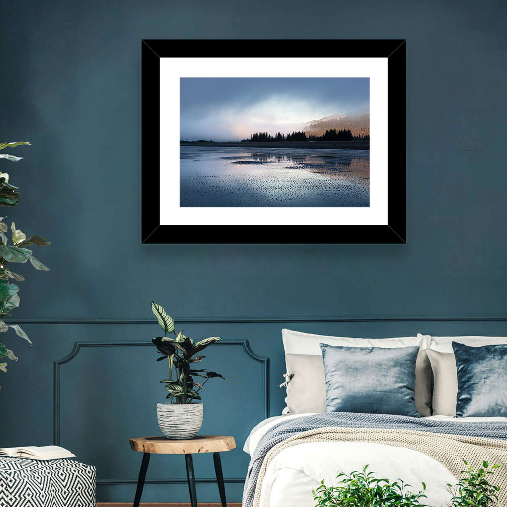 Lake Clark Foggy Shoreline Wall Art