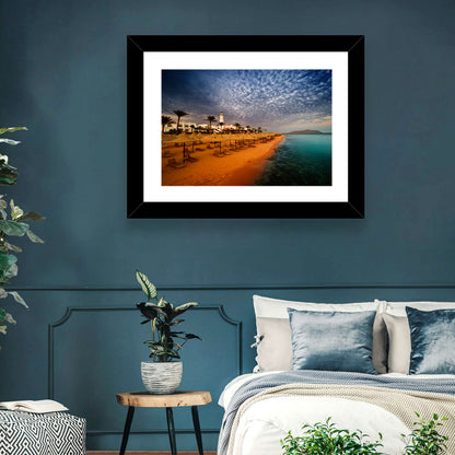 Sharm El Sheikh Beach at Dusk Wall Art