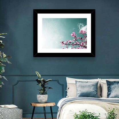 Pink Fig Tree Branches Wall Art
