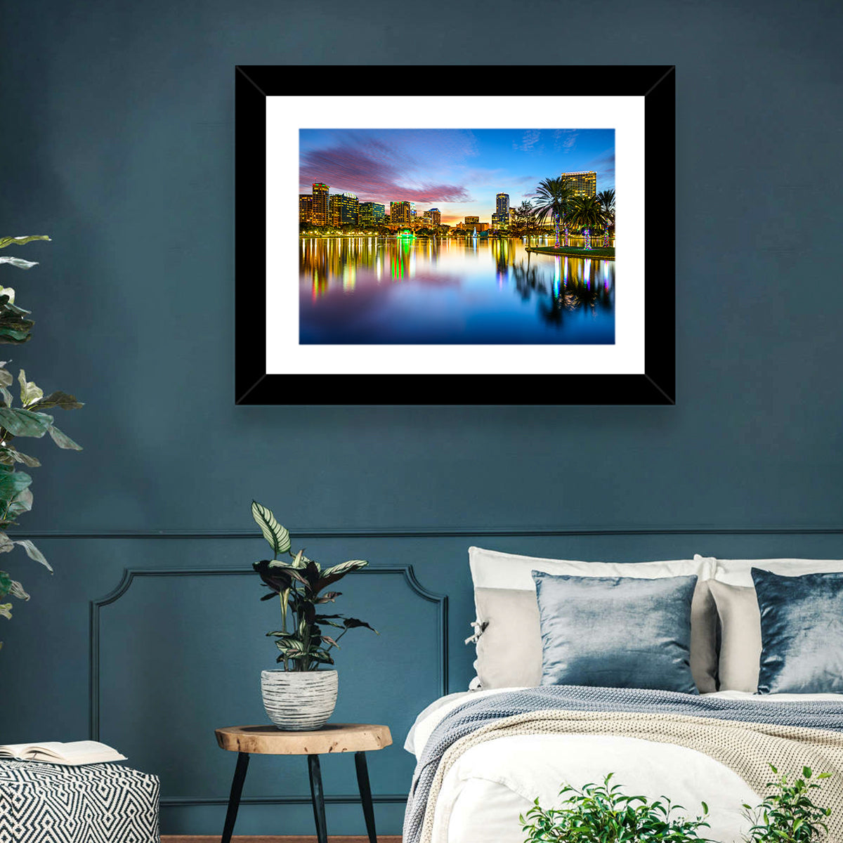 Orlando Lake Eola Skyline Wall Art