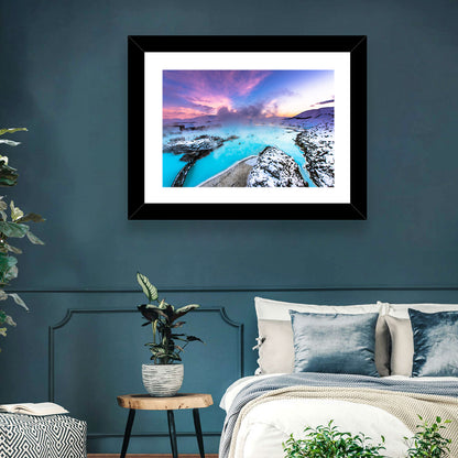 Blue Lagoon Grindavík Sunrise Wall Art